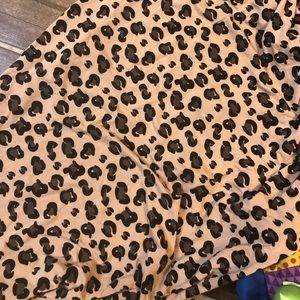Kickee suede cheetah swaddle